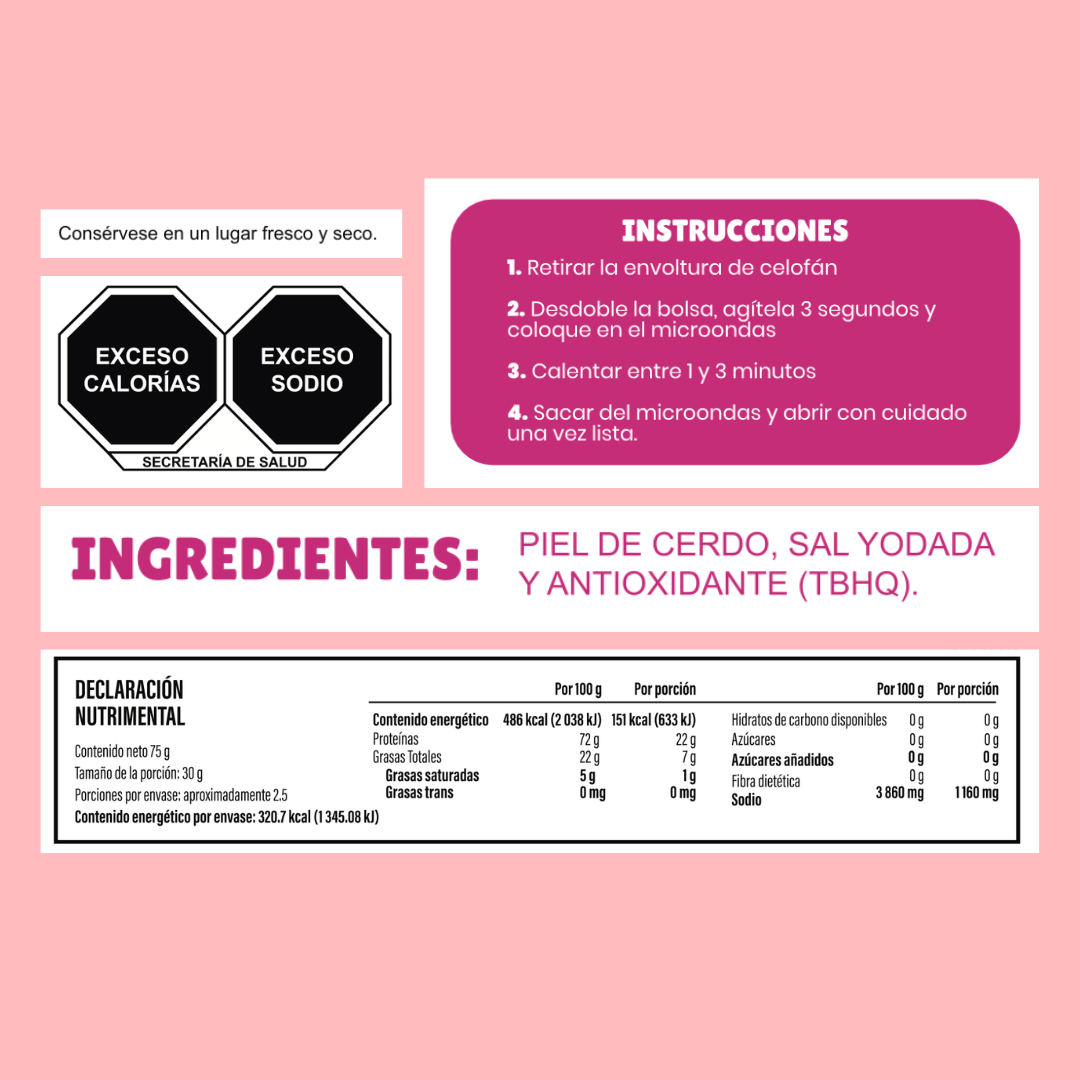 Blister Chicharrón (10 sobres-75g)